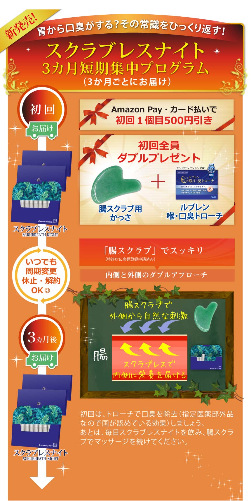 スクラブレスナイト3ヵ月短期集中プログラム